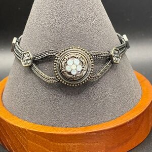 PSCG Premier Designs Signed Antique Style Bracelet Adjustable up to 7 1/2"